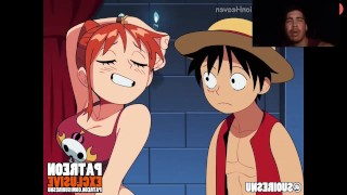Nami tries to take Luffy treasure and ends up getting fucked and filled with cum uncensored