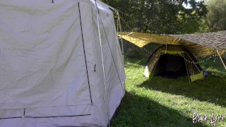 Risky Camping Masturbation