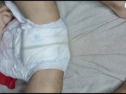 Preview 1 of Diaper Boy Loves To Jerk Off In His Diaper