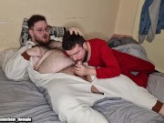 Preview 6 of Bears sucking each other's cocks in pajamas