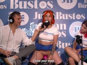 Preview 1 of Zafiro y Joselin, Pretty red heads girls kissing and moaning like crazy | Juan Bustos Podcast