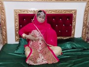 Preview 2 of Most Beautiful Pakistani Mature Bride Sex With Dildo in Wedding Dress
