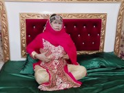 Preview 5 of Most Beautiful Pakistani Mature Bride Sex With Dildo in Wedding Dress