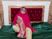 Preview 6 of Most Beautiful Pakistani Mature Bride Sex With Dildo in Wedding Dress