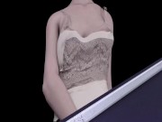 Preview 2 of Just a beautiful futanari blowjob CGI Animation