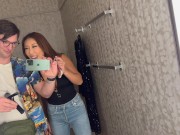 Preview 1 of Nicole Doshi Seduces Man Into PUBLIC SEX In Changing Room!