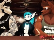 Preview 2 of 2 buff Furrys fuck a lone Girl at bar