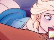 Preview 1 of Frozen Elsa x Honeymaren have sex uncensored hentai