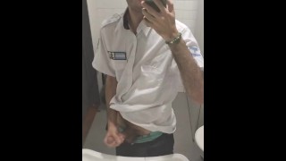 Officer horny at work