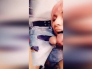 Preview 3 of Pussy pounding in Snapchat with two lesbian emo teen