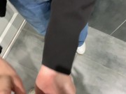 Preview 3 of Fucking my stepsister in the toilet of a SHOPPING MALL
