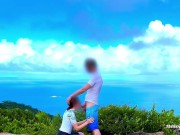 Preview 1 of Fucking Beauty On A Hill -  Getting Caught By Stranger