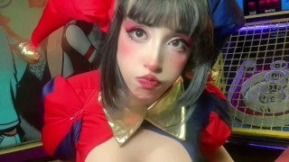 Sexy girl + ahegao= cum on her face  charming_girl
