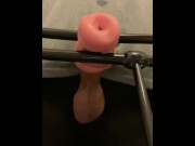 Preview 2 of Standing bed frame fleshlight fuck
