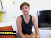 Preview 2 of Colombian Twink Austin Couldn’t Be More Excited - He's About To Get Pounded By His Favorite Pornstar