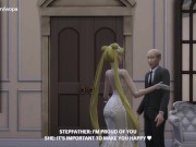 Preview 4 of [TRAILER] STEPFATHER TEACHING HIS STEPDAUGHTER HOW TO FUCK RIGHT BEFORE THE WEDDING CEREMONY
