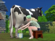 Preview 1 of [TRAILER] Fucking my beta debtor's wife who hid on his farm - Outdoors with beautiful blonde