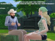 Preview 6 of [TRAILER] Fucking my beta debtor's wife who hid on his farm - Outdoors with beautiful blonde
