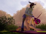Preview 3 of Draenei Futa Dickgirl Fucks Hot Elf | Warcraft Porn Parody