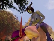 Preview 5 of Draenei Futa Dickgirl Fucks Hot Elf | Warcraft Porn Parody