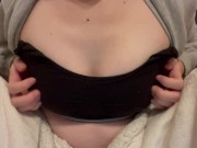 Preview 2 of Teasing and torturing my own nipples