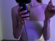 Preview 2 of ASMR Petite Aussie Whispering in See Through Top - OnlyFans/ophelia_xx