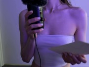 Preview 6 of ASMR Petite Aussie Whispering in See Through Top - OnlyFans/ophelia_xx