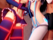 Preview 1 of Chie And Yukiko Gets Gangbang While Cosplaying Ryuko and Satsuki[Persona] [SFM]