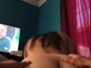 Preview 5 of Reverse cowgirl Latina ass clapping