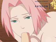 Preview 2 of Sakura wanted to taste Kakashi Sensei's cock (Naruto Hentai)