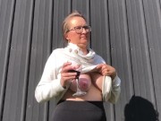 Preview 2 of Hot AMATEUR MILF exposes her BIG NATURAL SAGGY TITS for us to enjoy