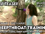 Preview 2 of Treepthroat Training by Lucy LaRue LaceBaby FREE Teaser