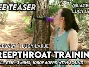 Preview 4 of Treepthroat Training by Lucy LaRue LaceBaby FREE Teaser
