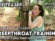 Preview 6 of Treepthroat Training by Lucy LaRue LaceBaby FREE Teaser