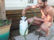 Preview 6 of Nudist Cleaning Deck Totally Naked (FULL VIDEO)