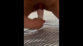 Real orgasm while dripping cloudy pussy juice☆