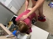 Preview 4 of Hot sex with my lover in the kitchen of my house.