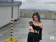 Preview 1 of Horny 18 year old girl fulfills my fantasy of having sex in public