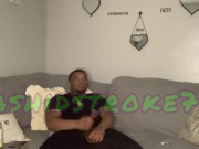Preview 6 of RashidStroke713 No Nut November Edging while smoking & Oiling his BBC he almost failed the assignmen