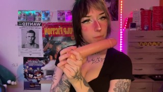No Nut November Challenge ( Week 3 ) Cute Vampire Girl Wants To Bite Your Huge Dick