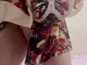 Preview 4 of I was so excited that I wet twice///Oiran cosplay masturbation♡Japanese girl