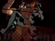 Preview 4 of Anime Cow Milk Girl gets her ass destroyed in a Sex Cage Show