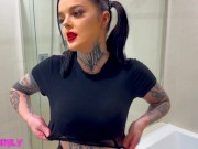 Preview 1 of Hardcore Filthy Anal Slut Gets Ass Fucked While Her Head Gets Flushed In The Toilet.