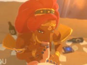 Preview 1 of Urbosa sucks and rides Link - Zelda Breath of the Wild