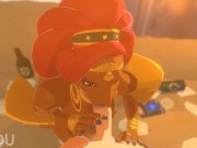 Preview 2 of Urbosa sucks and rides Link - Zelda Breath of the Wild