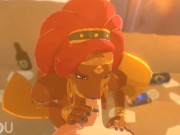 Preview 3 of Urbosa sucks and rides Link - Zelda Breath of the Wild