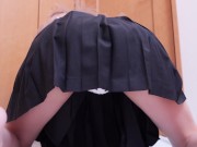 Preview 2 of Girl stimulates her asshole and leaks pee✨crossdresser