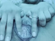 Preview 2 of rubbing pussy till dripping wet