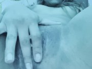 Preview 6 of rubbing pussy till dripping wet