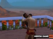 Preview 1 of 3D ANIMATED: Sasuke Gets Fucked By Kakashi And His Big 24cm Cock | Hentai Gay Porn | Naruto HD